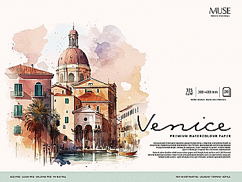 Блок для акварели, 300*400 20 л., 325 г/м2, "Muse"