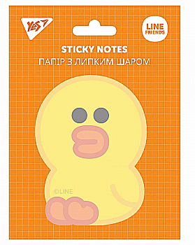 Папір з липким шаром "Line Friends Sally" 40 арк.,170333 Yes