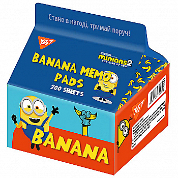 Папір для нотаток Tetra Pak "Minions" 7*7,5 см., 200 арк., 170335 Yes Папір для нотаток Tetra Pak "Minions" 7*7,5 см., 200 арк., 170335 Yes