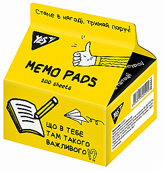 Папір для нотаток Tetra Pak "Не ускладнюй!" 7*7,5 см., 200 арк., 170320 Yes Папір для нотаток Tetra Pak "Не ускладнюй!" 7*7,5 см., 200 арк., 170320 Yes