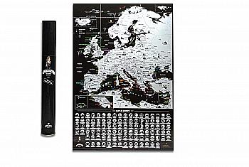 Скретч карта My Map Europe edition, 47*68 см (англ. мова) ТМ "My Gift" Скретч карта My Map Europe edition, 47*68 см (англ. мова) ТМ "My Gift"