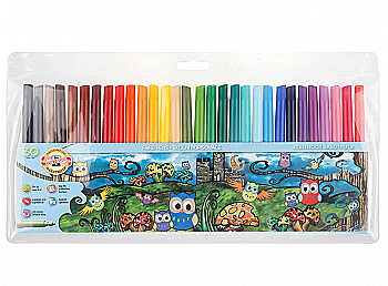 Фломастеры 30 цв. Совенята 1012ЕТ, Koh-i-Noor Фломастеры 30 цв. Совенята 1012ЕТ, Koh-i-Noor
