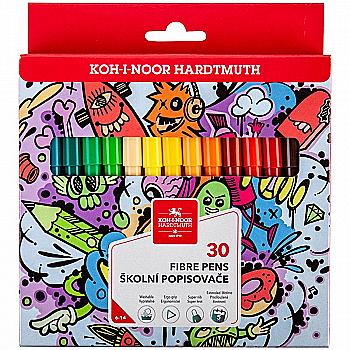 Фломастеры 30 цв. Teenage, картон 771002/30, Koh-i-Noor Фломастеры 30 цв. Teenage, картон 771002/30, Koh-i-Noor