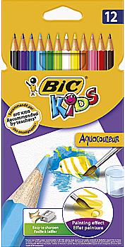 Набор карандашей 12 цв. Kids Aquacouleur, bc8575614 BIC Набор карандашей 12 цв. Kids Aquacouleur, bc8575614 BIC