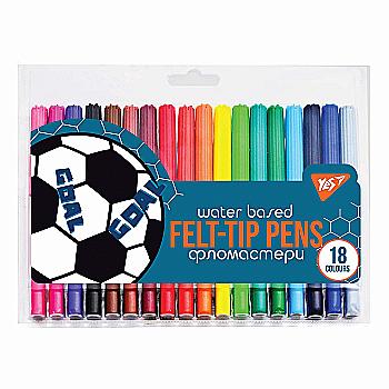 Фломастеры 18 цв. "Football", 650498 Фломастеры 18 цв. "Football", 650498
