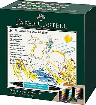 Набор маркеров РІТТ ARTIST PEN 30 шт., двухсторонние, 162030 Faber-Castell Набор маркеров РІТТ ARTIST PEN 30 шт., двухсторонние, 162030 Faber-Castell