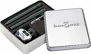 Набор ручек Grip Edition Berry, перо M+шарик+конвертор+чернила Mistletoe 30 мл, 201532 Faber-Castell, Набор ручек Grip Edition Berry, перо M+шарик+конвертор+чернила Mistletoe 30 мл, 201532 Faber-Castell,