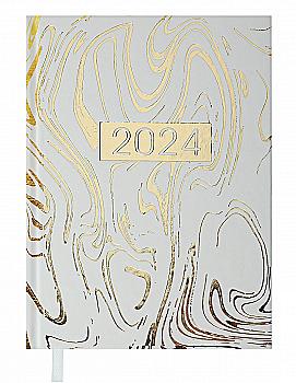 Ежедневник датированный A5, 2024, Miracle, белый, BM.2179-12 Ежедневник датированный A5, 2024, Miracle, белый, BM.2179-12