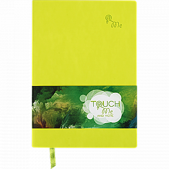 Блокнот деловой Touch Me А5 96 л. чистый, обл. искусственная кожа, салатовый, BM.295002-15 Блокнот деловой Touch Me А5 96 л. чистый, обл. искусственная кожа, салатовый, BM.295002-15