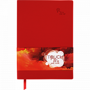Блокнот деловой Touch Me А5 96 л. чистый, обл. искусственная кожа, красный, BM.295002-05 Блокнот деловой Touch Me А5 96 л. чистый, обл. искусственная кожа, красный, BM.295002-05