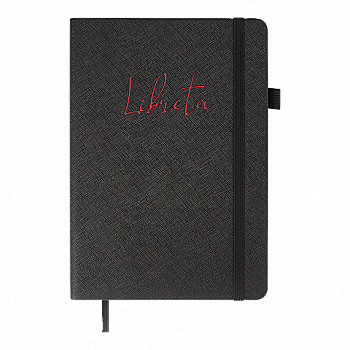 Блокнот діловий Libreta А5 96 арк. кл. обкл. штучна шкіра, чорний, BM.295117-01 Блокнот діловий Libreta А5 96 арк. кл. обкл. штучна шкіра, чорний, BM.295117-01
