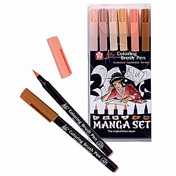 Набор маркеров Koi Manga, 6 цв. Sakura