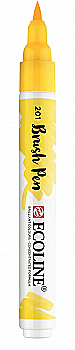 Кисть-ручка Ecoline Brushpen (201), Желтая светлая, Royal Talens Кисть-ручка Ecoline Brushpen (201), Желтая светлая, Royal Talens