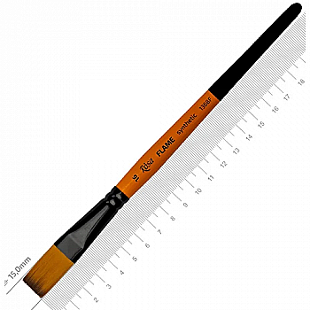 Синтетика плоская FLAME 1368F, №16, к.р. кисть ROSA Синтетика плоская FLAME 1368F, №16, к.р. кисть ROSA
