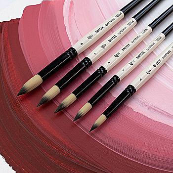 Синтетика кругла, BREEZE 1226R, №5, к.р. пензель ROSA Синтетика кругла, BREEZE 1226R, №5, к.р. пензель ROSA