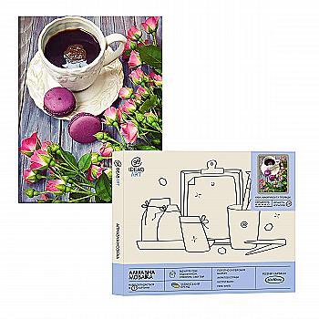 Алмазная мозаика "Кофе, макарунсы и розы" 40*50 см, IDEA2-WB3652, ТМ "99IDEAS" Алмазная мозаика "Кофе, макарунсы и розы" 40*50 см, IDEA2-WB3652, ТМ "99IDEAS"