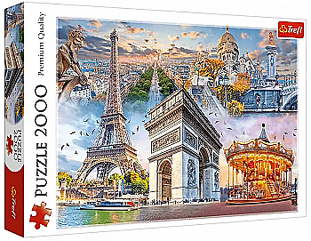 Пазл "2000" - Вихідні в Парижі, Trefl, 27125 Пазл "2000" - Вихідні в Парижі, Trefl, 27125
