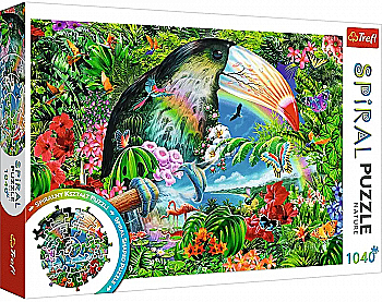Пазл "1000" - Спіральні пазли-Тропічні тварини, Trefl, 40014 Пазл "1000" - Спіральні пазли-Тропічні тварини, Trefl, 40014