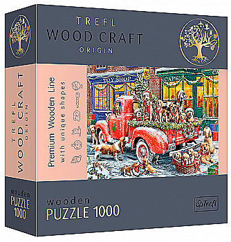 Пазл "1000" - Маленькі помічники Санти/Дерев`яні пазли, Trefl, 20170 Пазл "1000" - Маленькі помічники Санти/Дерев`яні пазли, Trefl, 20170