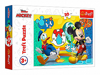 Пазл "30" - Міккі Маус і будинок веселощів. Mickey Mouse Funhouse, Trefl, 18289 Пазл "30" - Міккі Маус і будинок веселощів. Mickey Mouse Funhouse, Trefl, 18289