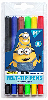 Фломастеры 6 цв. "Minions", 650529
