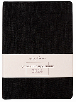 Ежедневник датированный А5 2024, "Boss", мягкий, 368 стр., черный, 252418, Leo Planner Ежедневник датированный А5 2024, "Boss", мягкий, 368 стр., черный, 252418, Leo Planner
