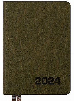 Щоденник датований А6 2024, "Corsa", м`який, 352 стор., хакі, 252461, Leo Planner Щоденник датований А6 2024, "Corsa", м`який, 352 стор., хакі, 252461, Leo Planner