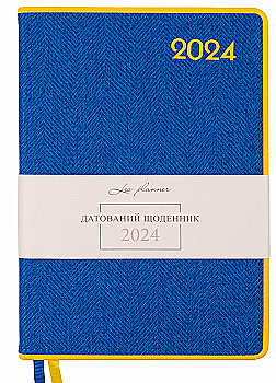 Ежедневник датированный А5 2024, "Patriot II", твердый, 368 стр., желто-синий, 252447, Leo Planner Ежедневник датированный А5 2024, "Patriot II", твердый, 368 стр., желто-синий, 252447, Leo Planner