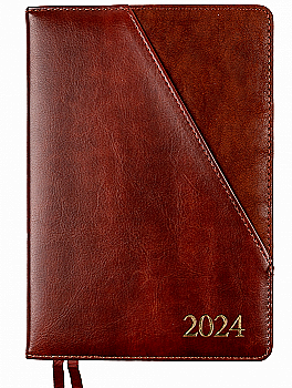 Щоденник датований А5 2024, "Whisky", твердий, 368 стор., коричневий, 252448, Leo Planner Щоденник датований А5 2024, "Whisky", твердий, 368 стор., коричневий, 252448, Leo Planner