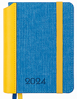 Ежедневник датированный А6 2024, "Patriot I", твердый, 352 стр., желто-синий, 252455, Leo Planner Ежедневник датированный А6 2024, "Patriot I", твердый, 352 стр., желто-синий, 252455, Leo Planner