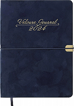 Щоденник датований A5, 2024, Velour, синій, BM.2134-02 Щоденник датований A5, 2024, Velour, синій, BM.2134-02