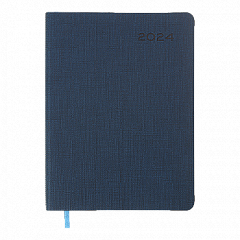 Ежедневник датированный A5, 2024, Tweed, синий, BM.2193-02 Ежедневник датированный A5, 2024, Tweed, синий, BM.2193-02