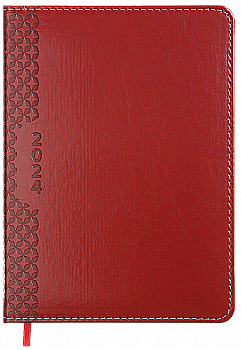 Щоденник датований A5, 2024, Vienna, червоний, BM.2111-05 Щоденник датований A5, 2024, Vienna, червоний, BM.2111-05