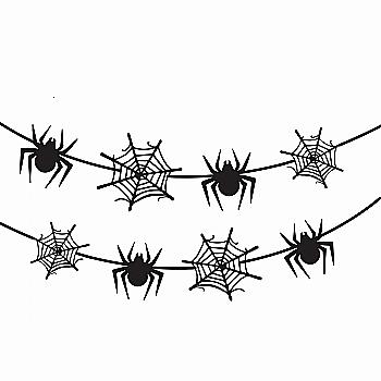 Гирлянда бумажная фигурная Yes! Fun Хэллоуин "Spider Webs" 13 фигурок, 3 м, 801182 Гирлянда бумажная фигурная Yes! Fun Хэллоуин "Spider Webs" 13 фигурок, 3 м, 801182