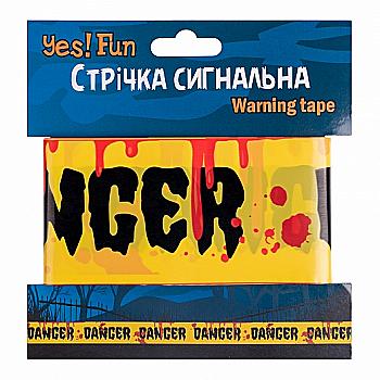 Стрічка сигнальна Yes! Fun Хелловін "Danger" 10 м, 974365 Стрічка сигнальна Yes! Fun Хелловін "Danger" 10 м, 974365