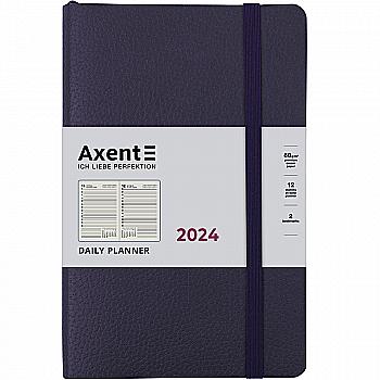 Ежедневники 2024, Partner Soft Skin, 145*210, синий, 8810-24-02-A Ежедневники 2024, Partner Soft Skin, 145*210, синий, 8810-24-02-A