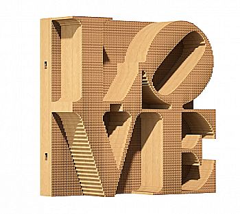 Картонний конструктор "Cartonic 3D Puzzle LOVE", CARTLOVE Картонний конструктор "Cartonic 3D Puzzle LOVE", CARTLOVE