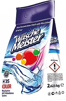 Порошок пральний "Wasche Meister" Color, 2,625 кг, 25484322 Порошок пральний "Wasche Meister" Color, 2,625 кг, 25484322