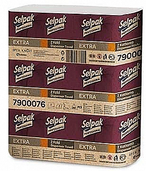 Полотенце кухонное Selpak Pro Extra целлюлозное Z 2-шар. 200 лист, 32660430 Полотенце кухонное Selpak Pro Extra целлюлозное Z 2-шар. 200 лист, 32660430