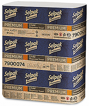 Полотенце бумажные Selpak Pro Premium целлюлозное Z 2-шар. 200 лист, 32660130 Полотенце бумажные Selpak Pro Premium целлюлозное Z 2-шар. 200 лист, 32660130