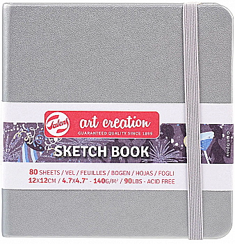 Блокнот для графіки Talens Art Creation 140 г/м, 12*12 см, 80 арк, Shiny Silver, Royal Talens Блокнот для графіки Talens Art Creation 140 г/м, 12*12 см, 80 арк, Shiny Silver, Royal Talens