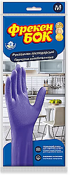 Рукавички ФБ гумові господарчі фіолетові М, 17104400 Рукавички ФБ гумові господарчі фіолетові М, 17104400