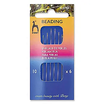 Голка Pony (Індія) №10 бісерна (блістер), 07851 ТМ "ВДВ" Голка Pony (Індія) №10 бісерна (блістер), 07851 ТМ "ВДВ"