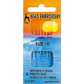 Голка Pony (Індія) №10 бісерна (блістер), 07951 ТМ "ВДВ" Голка Pony (Індія) №10 бісерна (блістер), 07951 ТМ "ВДВ"