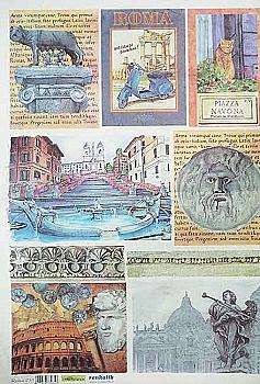 Карта декупажна 35*50 см, Рим, 25 г/м², QSIPR 210 Renkalik Карта декупажна 35*50 см, Рим, 25 г/м², QSIPR 210 Renkalik