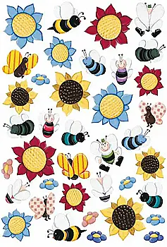 Карта декупажна 50*70 см, Бджоли і квіти, 80 г/м², DE 24 Calambour Карта декупажна 50*70 см, Бджоли і квіти, 80 г/м², DE 24 Calambour