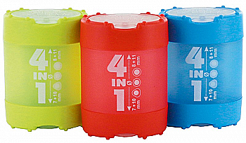 Чинка з конт. 4-in-1, пластик., 4 від., 4-in-1 K4 Pop, 42523 Чинка з конт. 4-in-1, пластик., 4 від., 4-in-1 K4 Pop, 42523