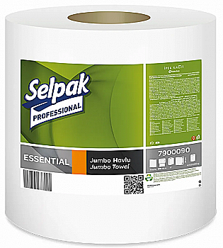 Iндустрiальний папiр макулатурний білий Selpak Pro Essential, 1-но шар 510 м. 1 шт Iндустрiальний папiр макулатурний білий Selpak Pro Essential, 1-но шар 510 м. 1 шт