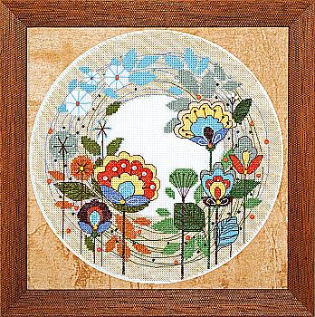 Набір для вишивання Crystal Art ВТ-1006 "Квітковий круговоріт" 23,5*23,5 см, ТМ "Чарівна мить" Набір для вишивання Crystal Art ВТ-1006 "Квітковий круговоріт" 23,5*23,5 см, ТМ "Чарівна мить"