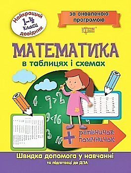 Найкращий довідник в таблицях. Математика. 1-4 кл (у), 05648 Найкращий довідник в таблицях. Математика. 1-4 кл (у), 05648
